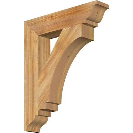 Imperial Traditional Rough Sawn Bracket, Western Red Cedar, 4"W x 20"D x 24"H